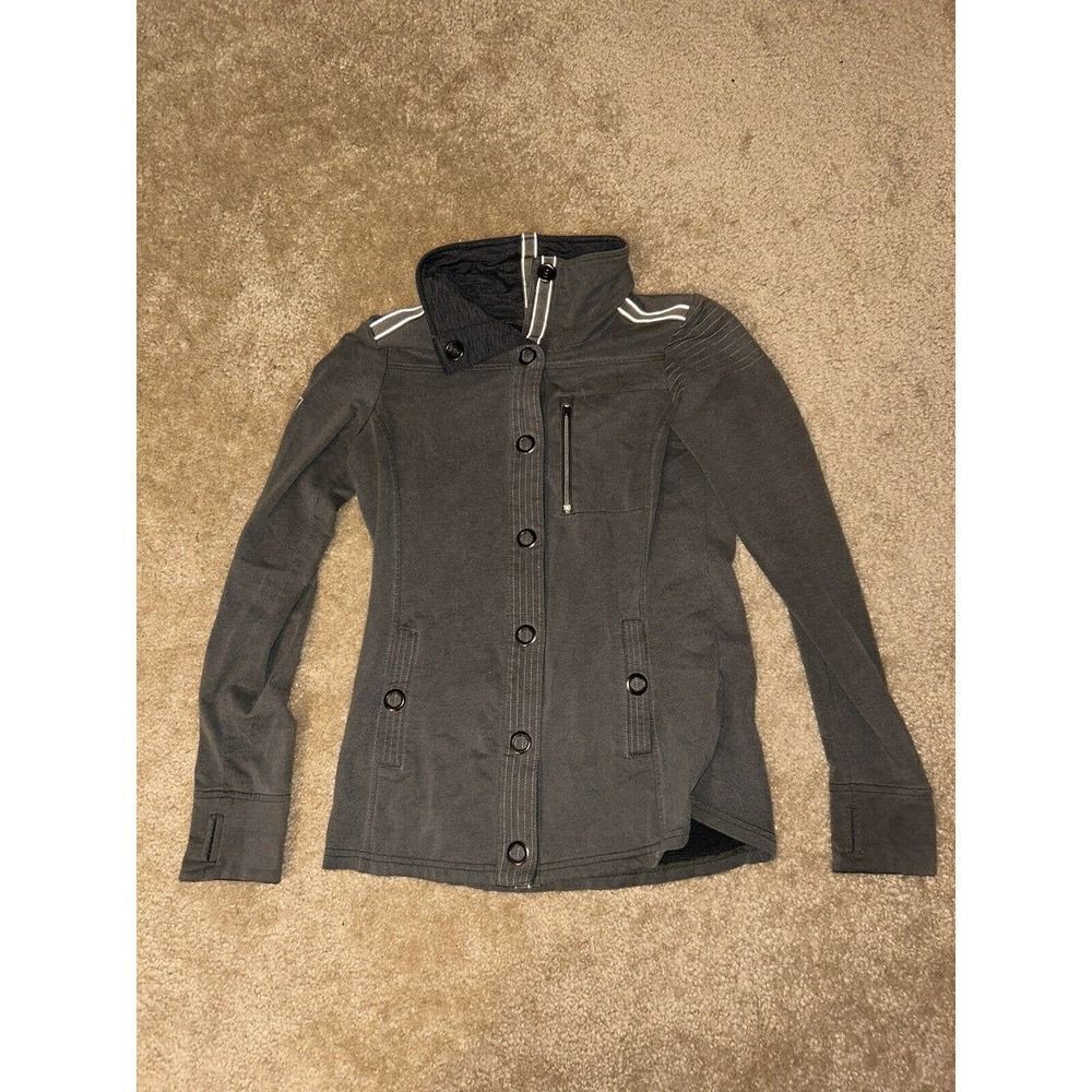 Kuhl Women's Grey Long Sleeve Button Up Collared Comfort Jacket Size XSmall